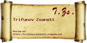 Trifunov Zsanett névjegykártya